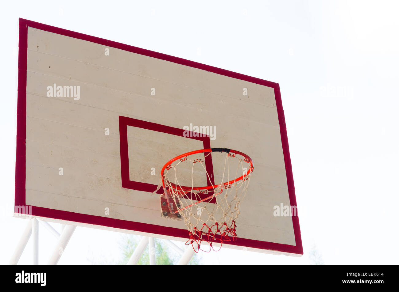 Basketball hoop Stock Photo