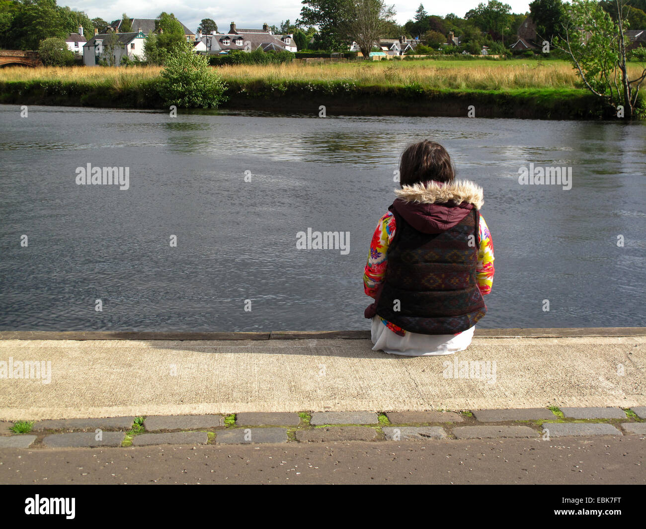 14 year old girl sitting hi-res stock photography and images - Alamy