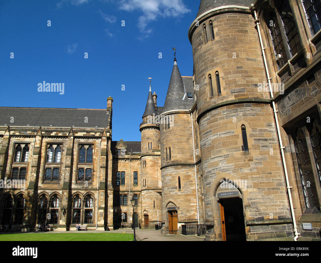 University of Glasgow East Quadrangle Stock Photo