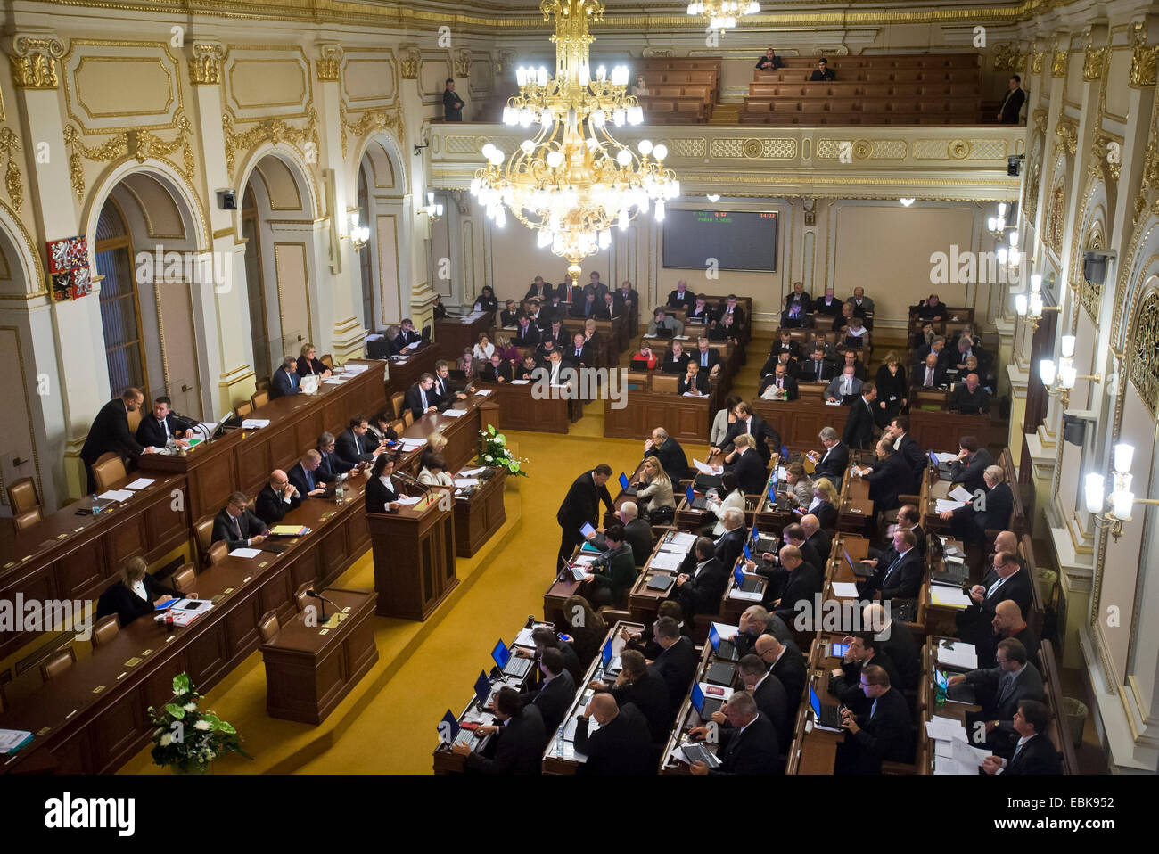 Meeting Of Members Of Parliament At The Chamber Of Deputies In Prague