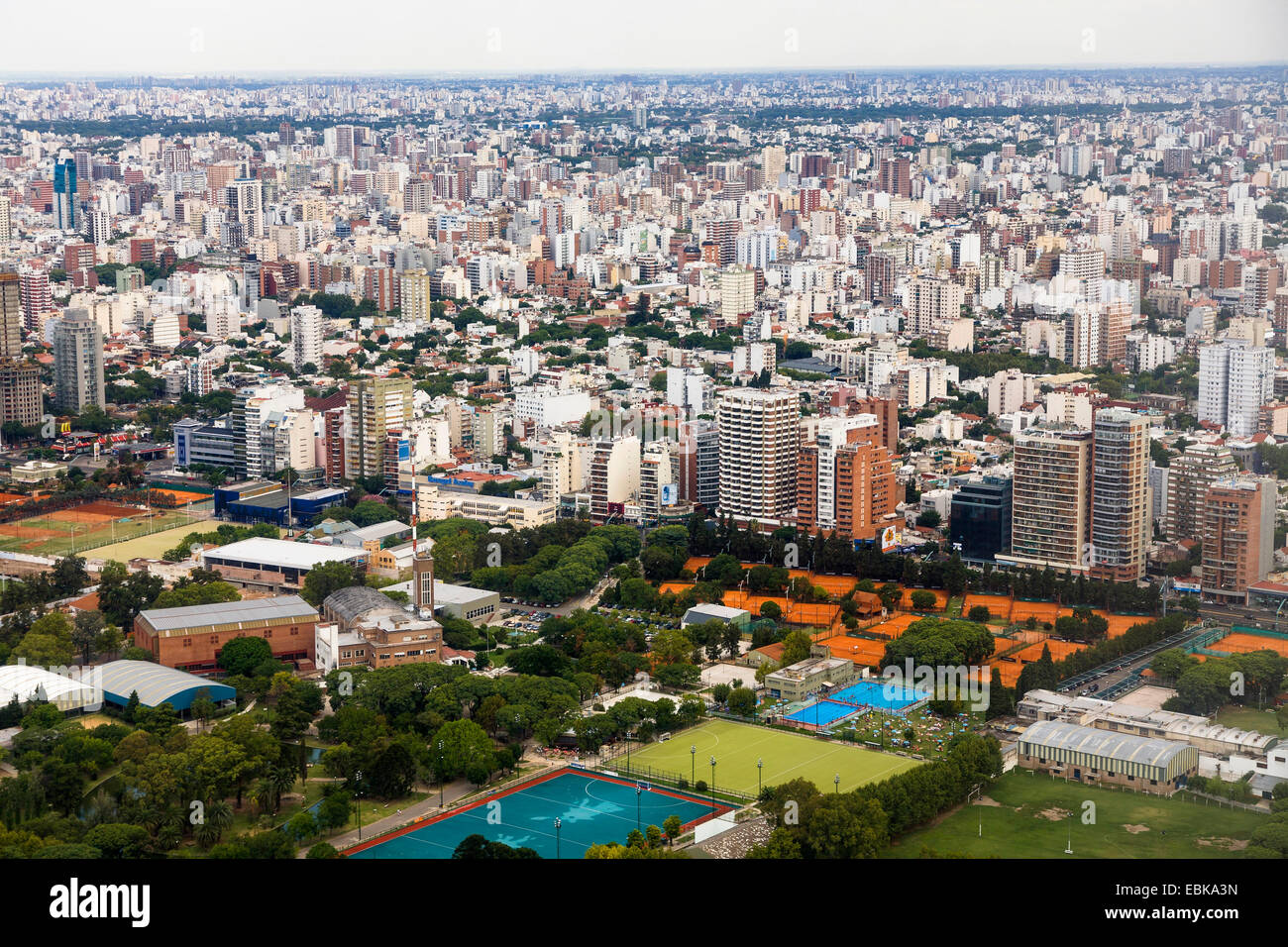 view to town, Brazil, Nunez, Buenos Aires Stock Photo