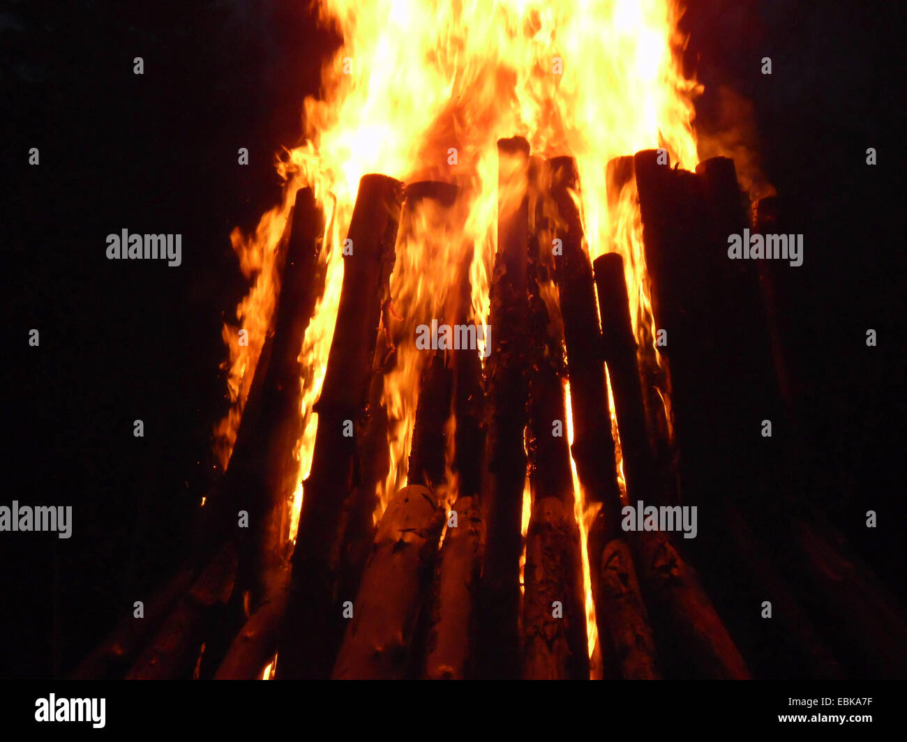 Easter fire, Germany, Lower Saxony Stock Photo Alamy