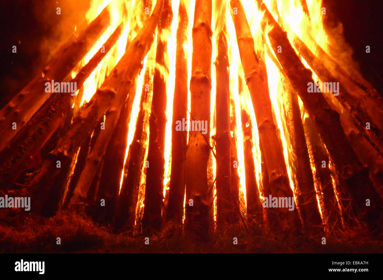 Easter fire, Germany, Lower Saxony Stock Photo Alamy