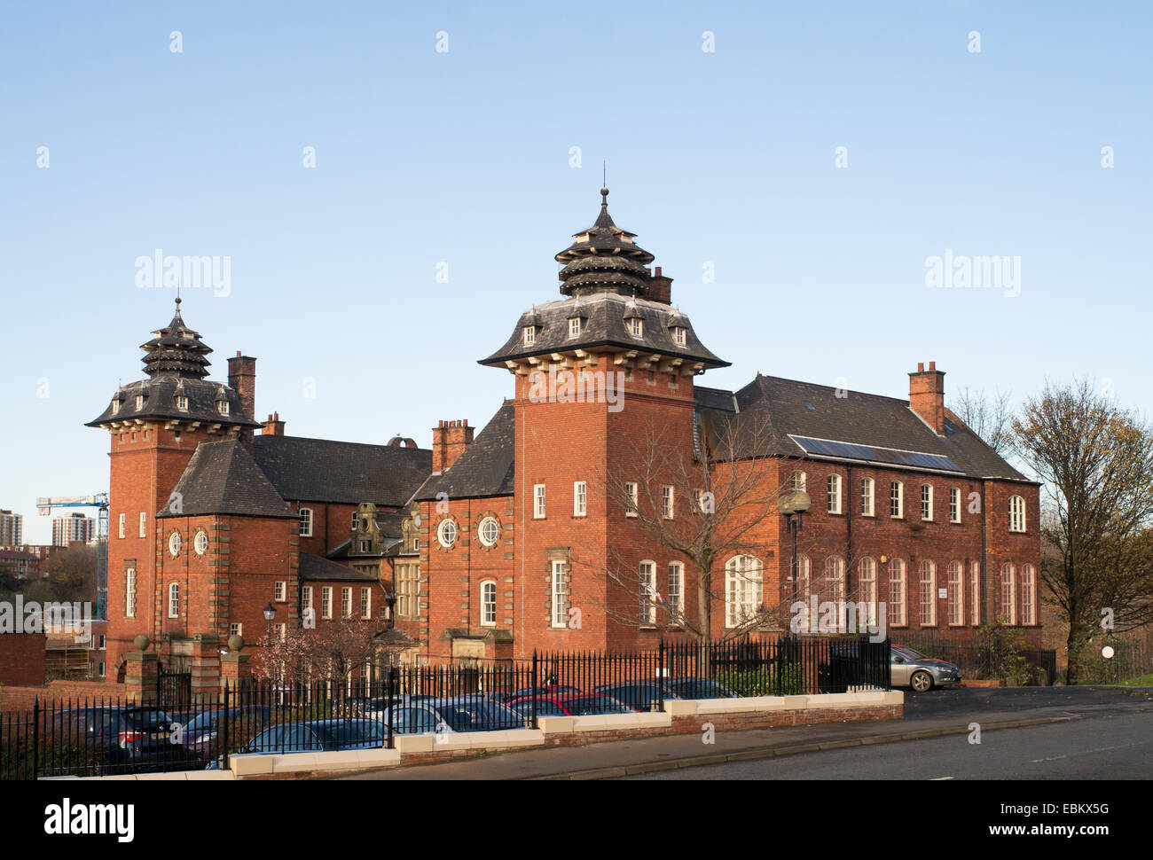 Newcastle Enterprise Centres i4, Quayside, in Victorian school building north east England, UK Stock Photo