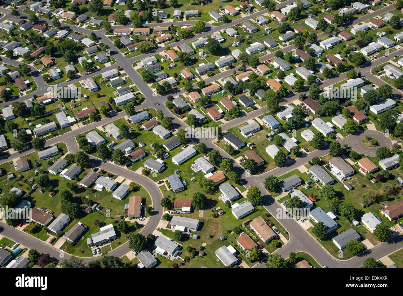 Aerial View Of Residential Houses In Suburban Neighborhood, New Jersey, USA Stock Photo Alamy