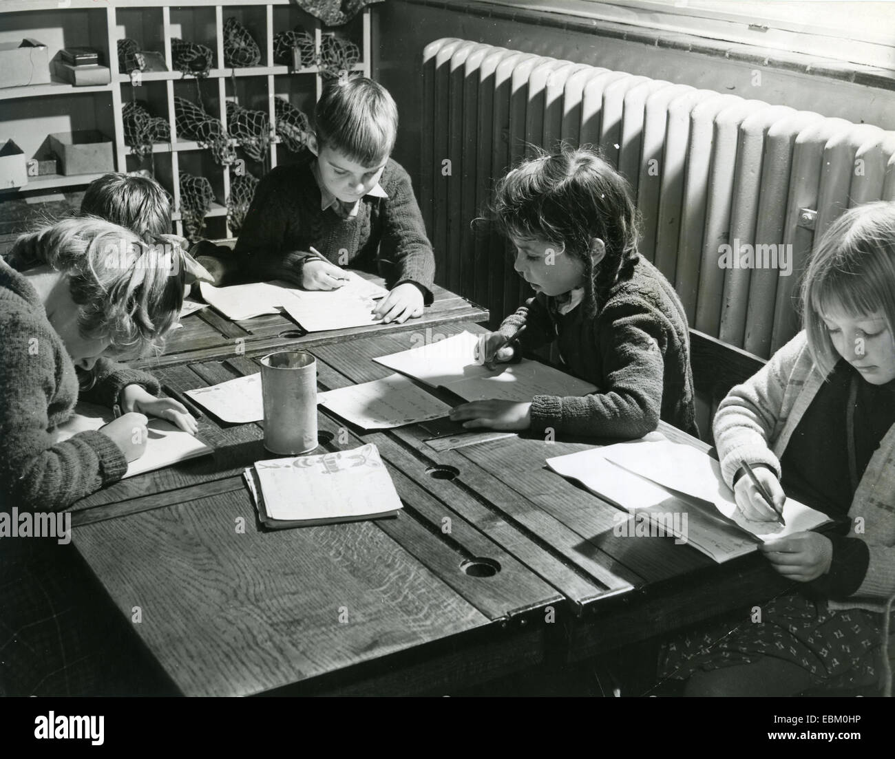 English Primary School Classroom About 1960 Stock Photo 76042226