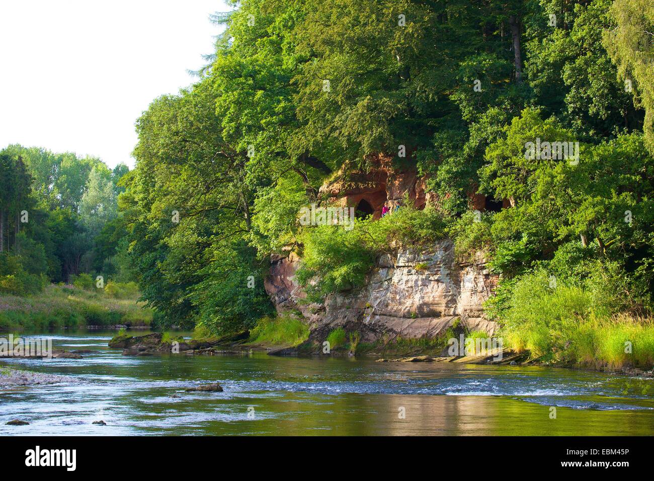 Lacy's Caves. Eden Lacy, Eden Valley, Cumbria, England, UK Stock Photo