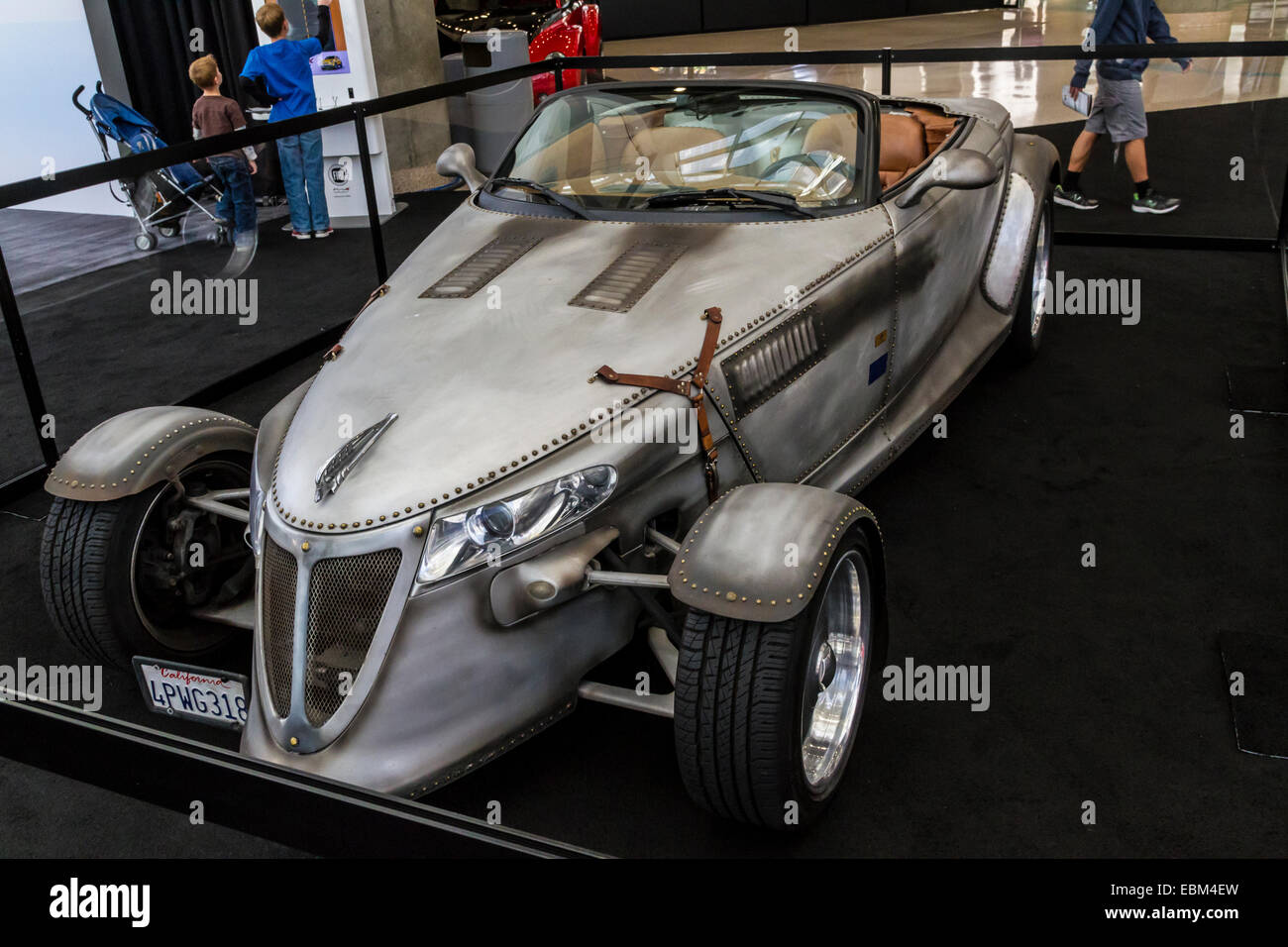 The Steampunk Prowler owned by Danny Hutton of Three Dog Night customized by Paul Pearson at the 2014 Los Angeles Auto show Stock Photo