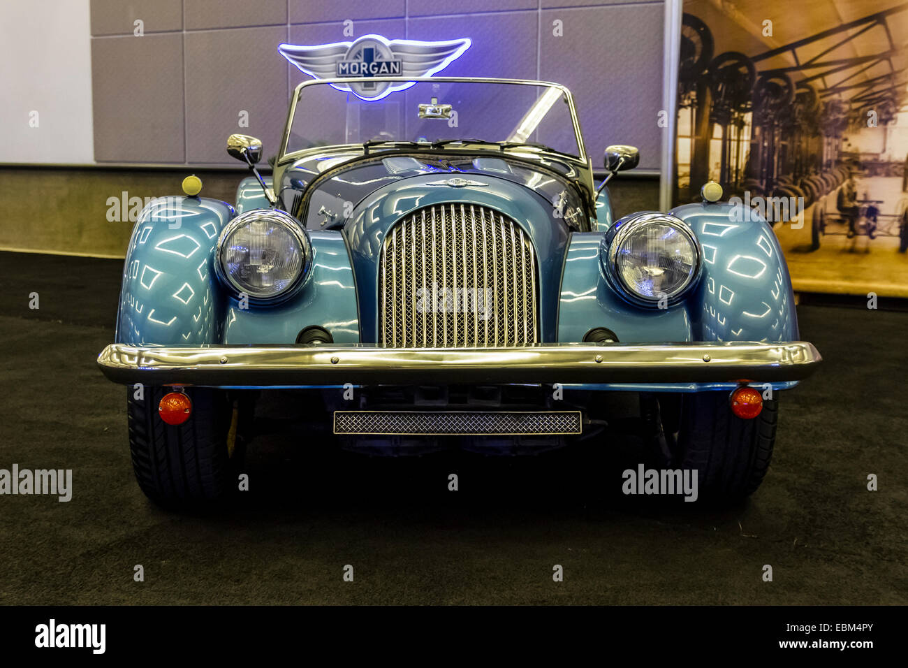 A Morgan sports car at the 2014 Los Angeles Auto Show Stock Photo