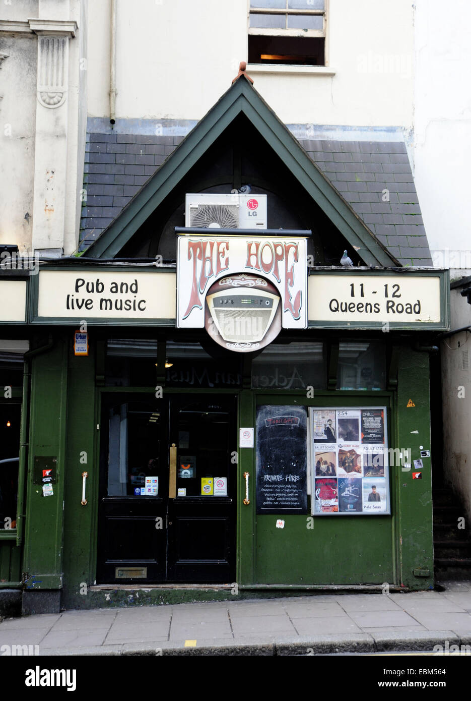 The Hope Pub and Live Music venue in Queens Road Brighton UK Stock Photo