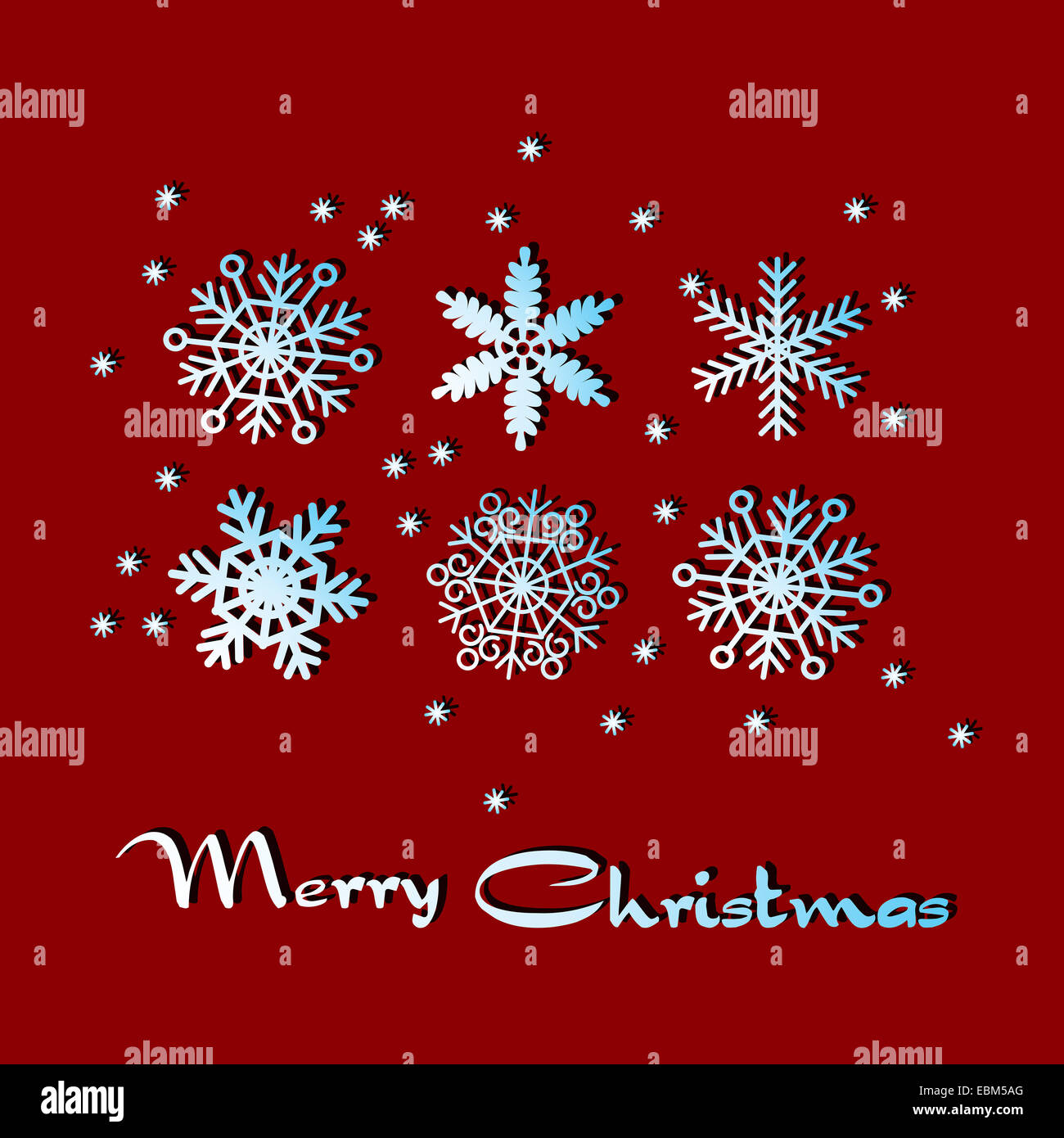 set of snowflakes Stock Photo - Alamy