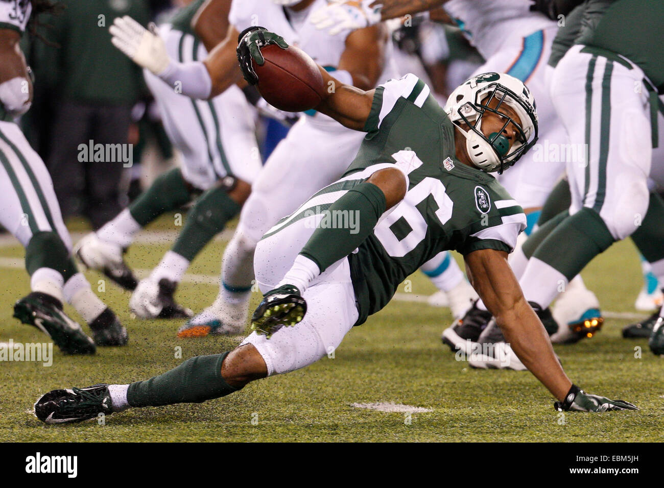 Rutherford, New Jersey. 1st Dec, 2014. New York Jets wide receiver ...