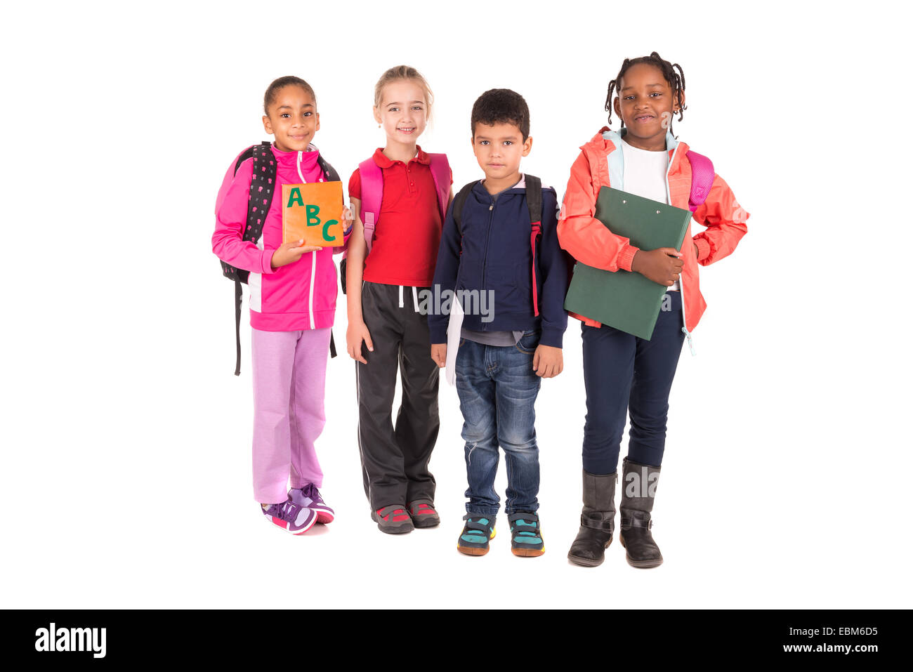 Group of school children hi-res stock photography and images - Alamy