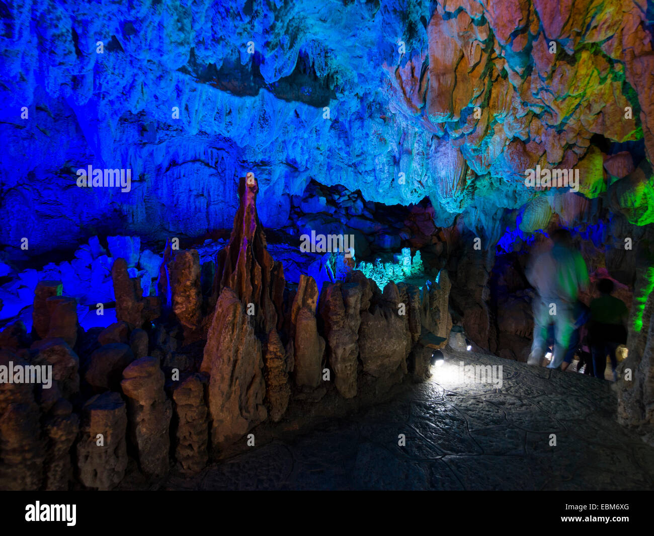 Reed Flute Cave in Guilin, Guangxi region, China Stock Photo Alamy