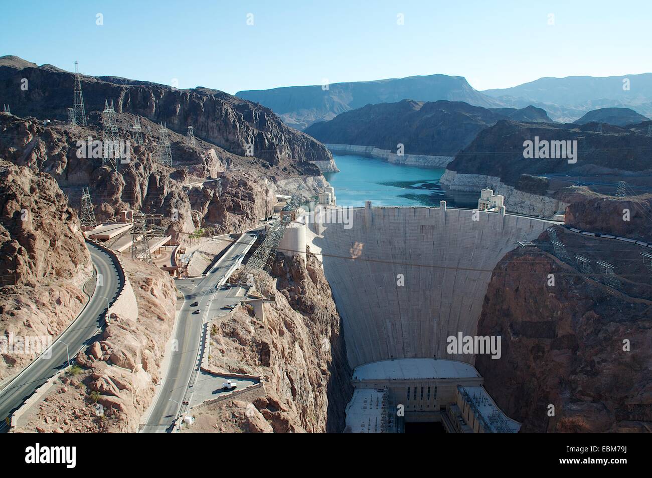 Aerial view of the Hoover Dam in Nevada , USA Stock Photo - Alamy