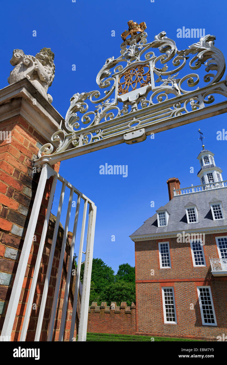 Governors Palace, Colonial Williamsburg, Virginia, USA Stock Photo Alamy