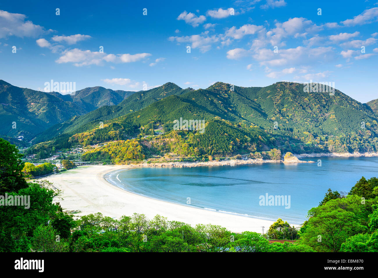 Atashika Beach, Kumano City, Japan. Stock Photo