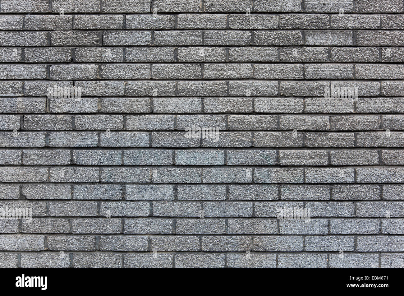 Uniform grey brick pattern Stock Photo