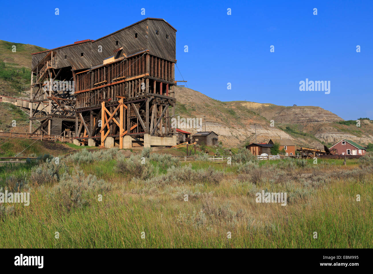 Atlas Coal Mine, Drumheller, Alberta, Canada Stock Photo