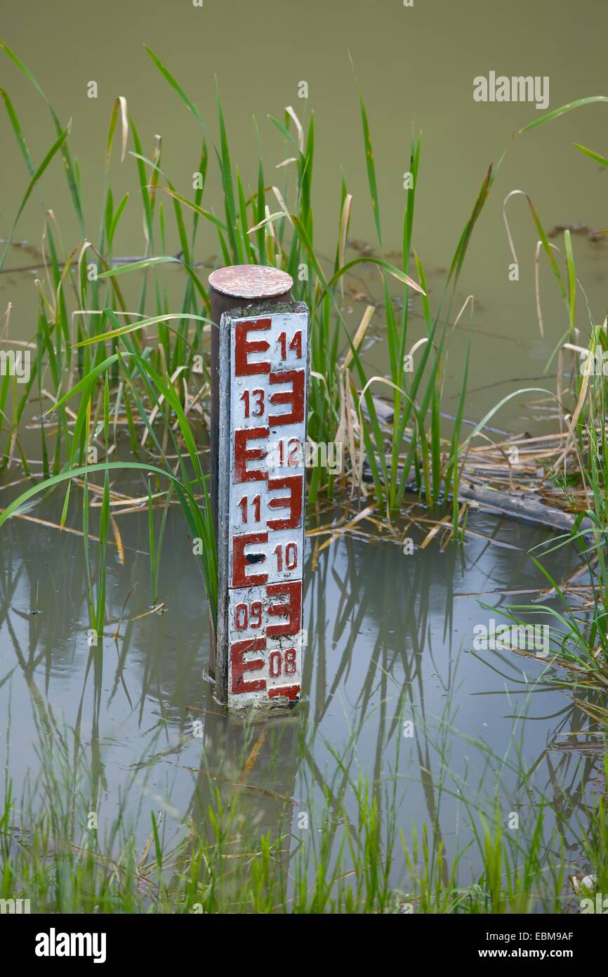 Stream Gauge Stock Photo