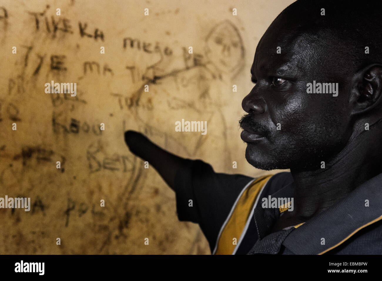 Gulu, Uganda. 6th Mar, 2014. CONSI, 45, is married with seven children. He lost relatives during the war and had his right hand cut off as a way of disciplinary action by rebels in 1991. © Peter Bauza/ZUMA Wire/ZUMAPRESS.com/Alamy Live News Stock Photo