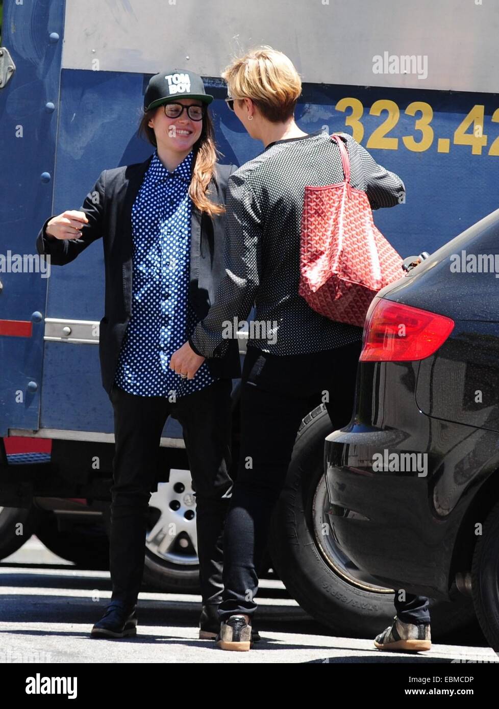 Ellen Page spotted out in West Hollywood with a friend Featuring: Ellen ...