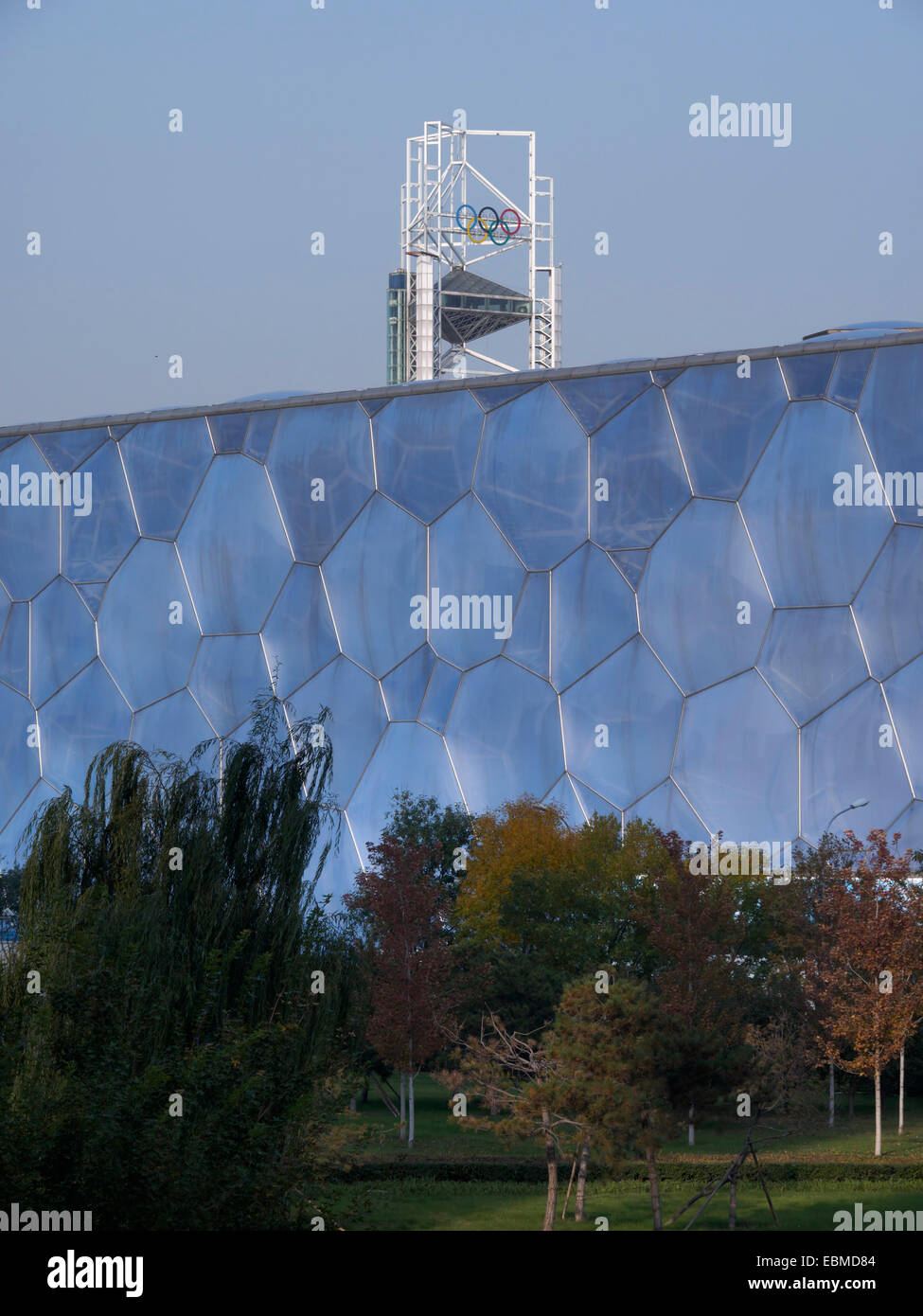 Beijing National Aquatics Center - 2008 Olympics swimming venue - Water Cube Stock Photo