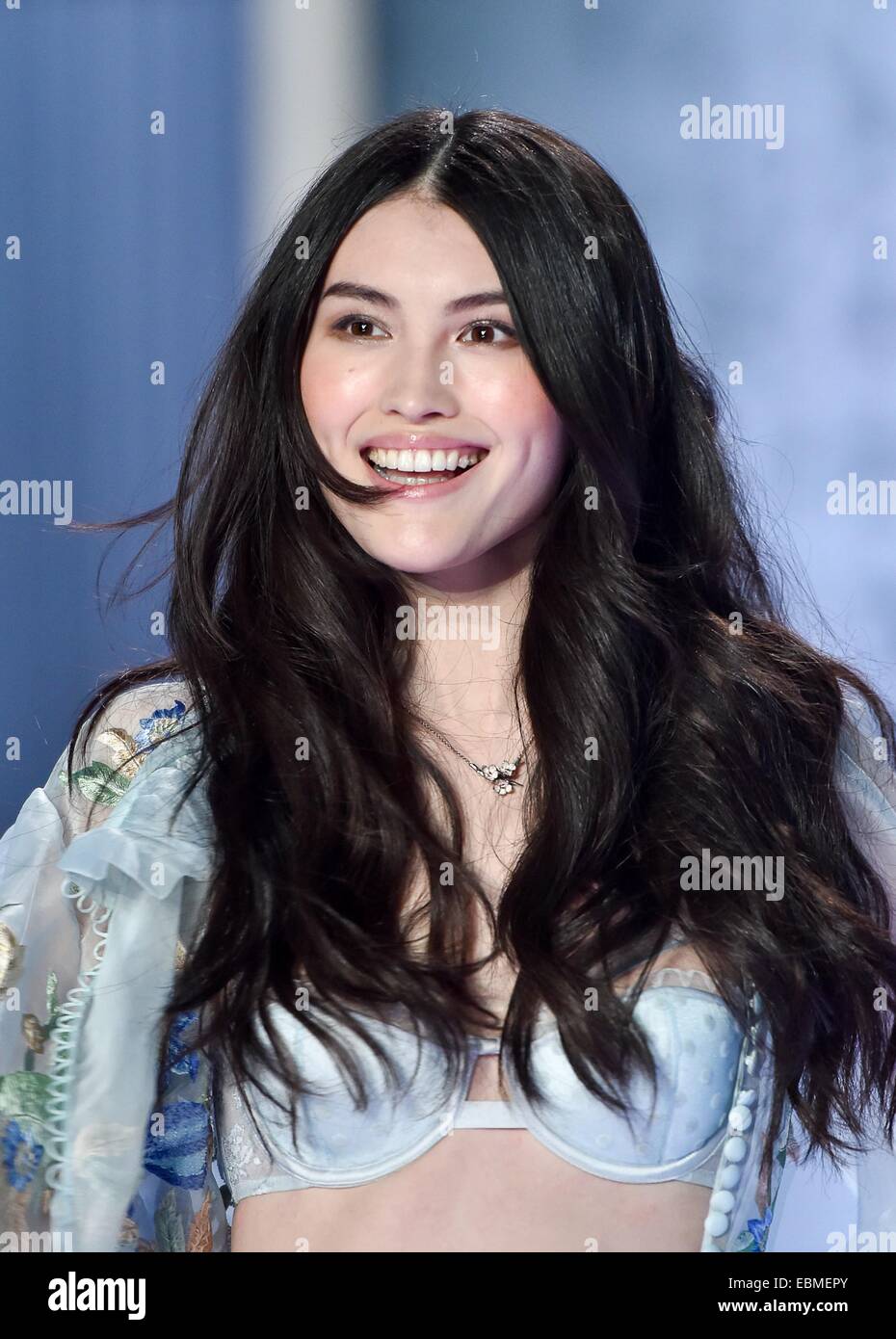 London, UK . 02nd Dec, 2014. Sui He on the runway for Victoria's Secret