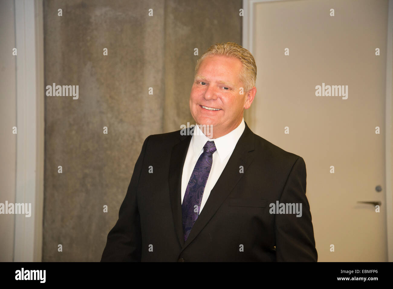 TORONTO, ONTARIO/CANADA - 2nd DECEMBER TUESDAY 2014 : Rob ford brother in city hall on swearing of new mayor. Stock Photo