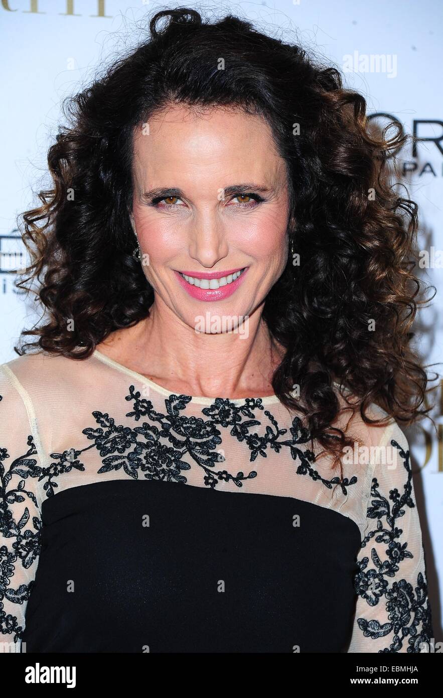 New York, NY, USA. 2nd Dec, 2014. Andie MacDowell at arrivals for L ...