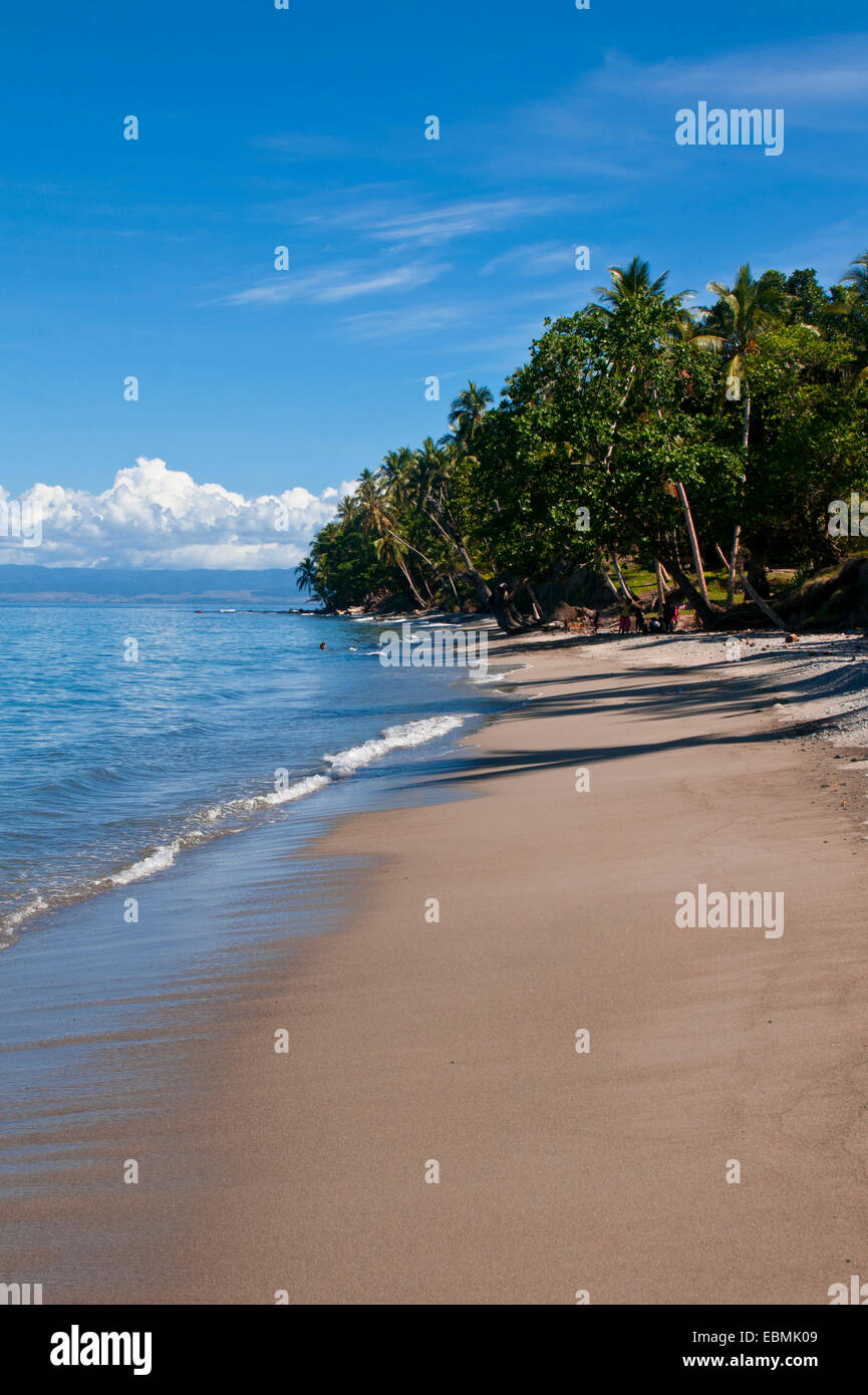 Sandy beach, Savo Island, Central Province, Solomon Islands Stock Photo