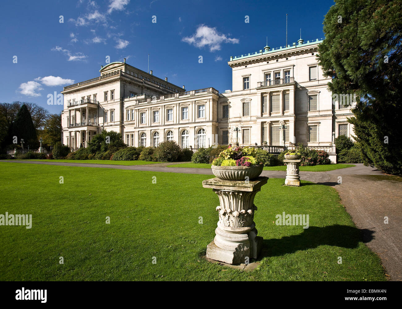 Villa Hügel mansion, Essen, Ruhr district, North Rhine-Westphalia, Germany Stock Photo