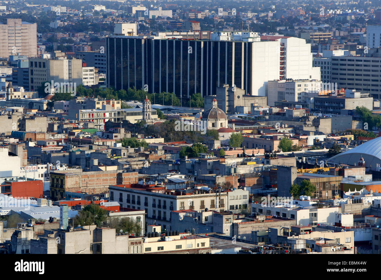View over the inner city, Mexico City, Federal District, Mexico Stock Photo