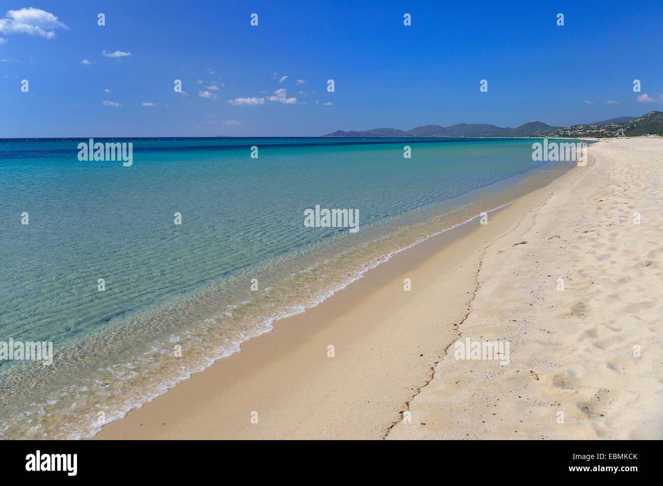 Miles of sandy beach, Costa Rei, Cagliari, Sardinia Province, Italy