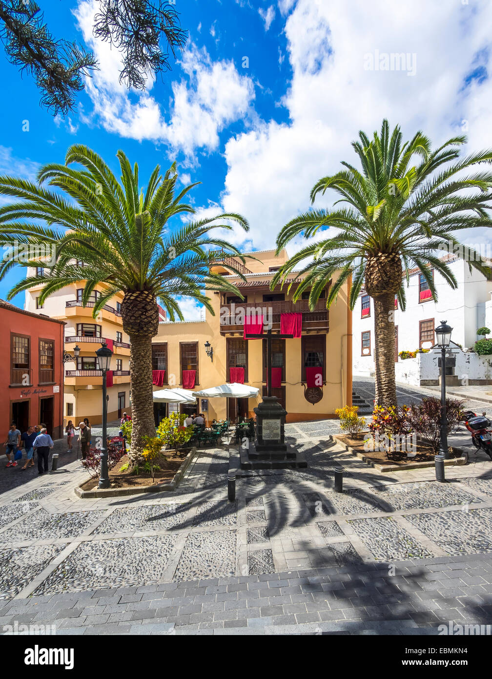 Plaza de La Alameda, Santa Cruz de La Palma, La Palma, Canary Islands, Spain Stock Photo