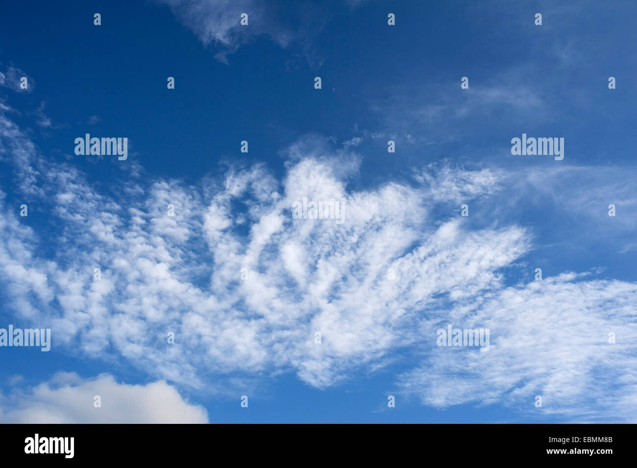 Fleecy clouds (Cirrocumulus) Stock Photo