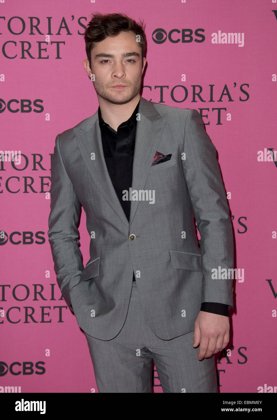 Ed Westwick at the Victoria's Secret fashion show in London. Stock Photo