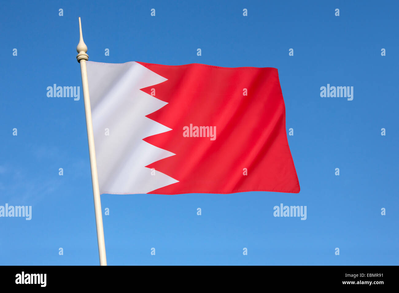 Flag of Bahrain Stock Photo Alamy