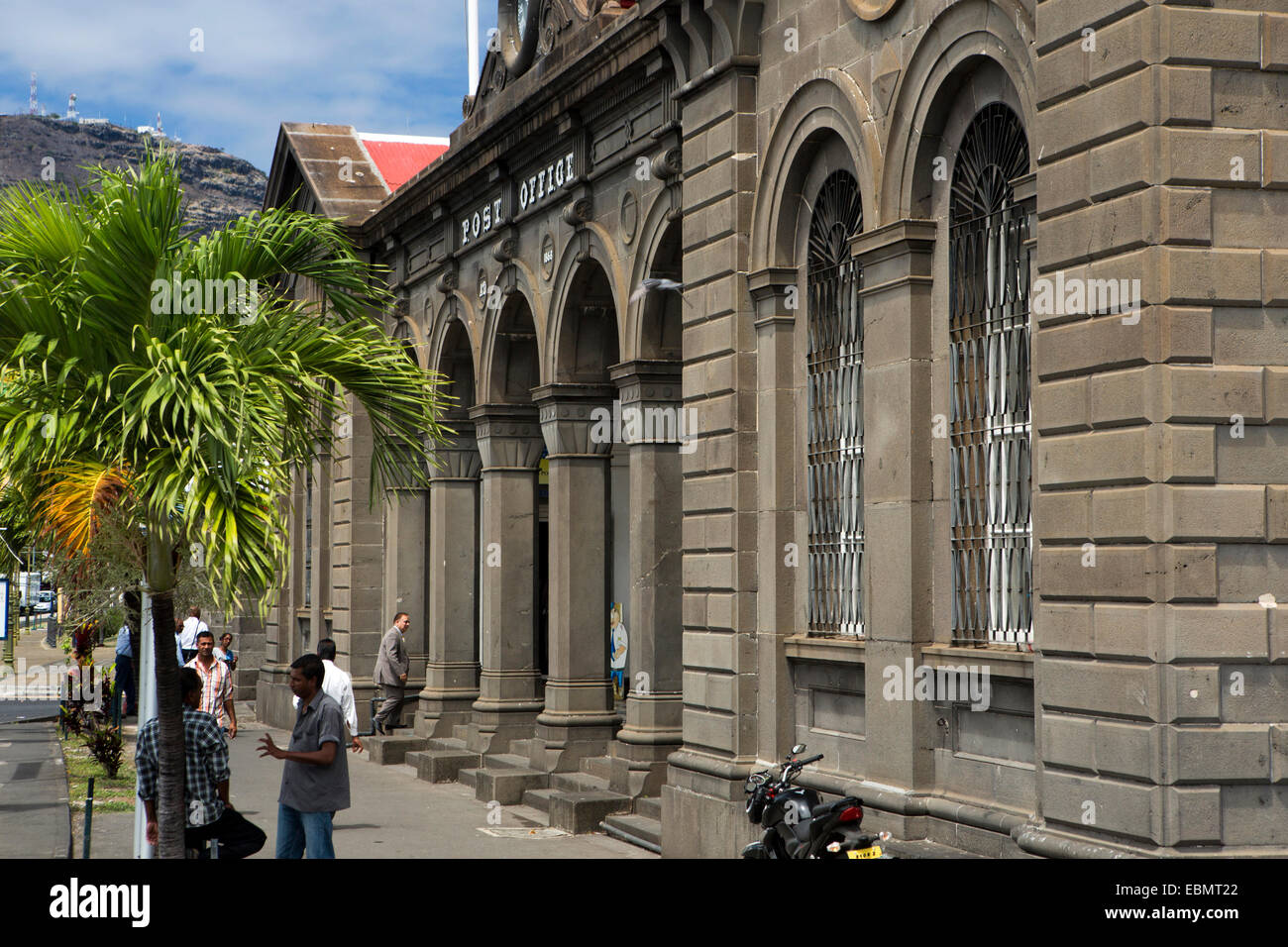 Mauritius, Port Louis, Caudon Waterfront, historic colonial era Head Post Office building and postal museum Stock Photo