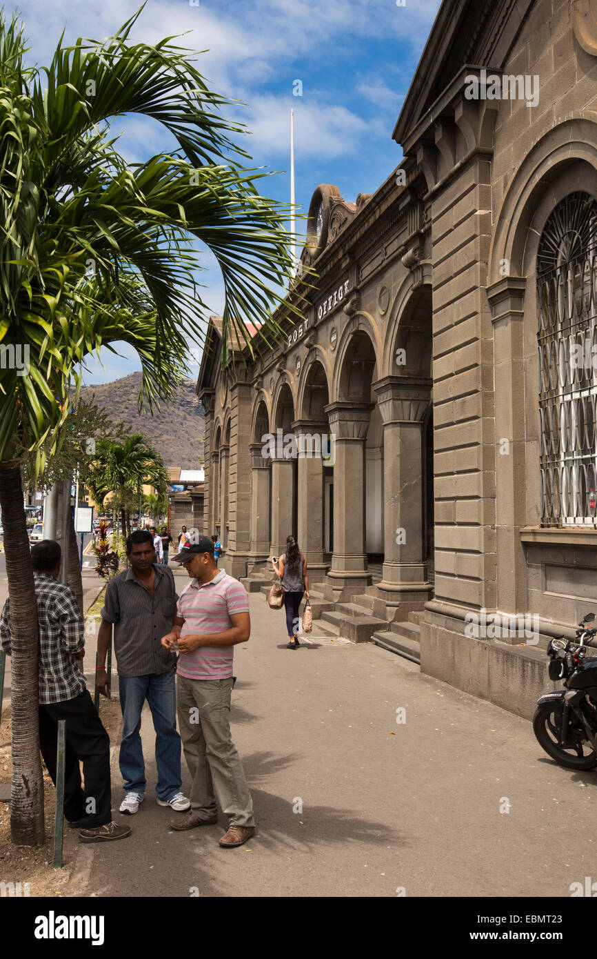 Mauritius, Port Louis, Caudon Waterfront, historic colonial era main Post Office building and postal museum Stock Photo