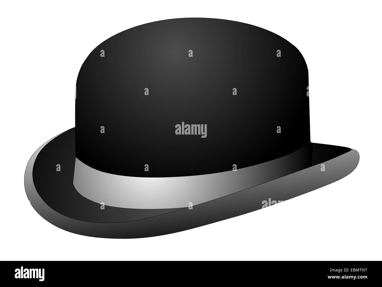 Black Top Hat illustration isolated on white background Stock Photo - Alamy
