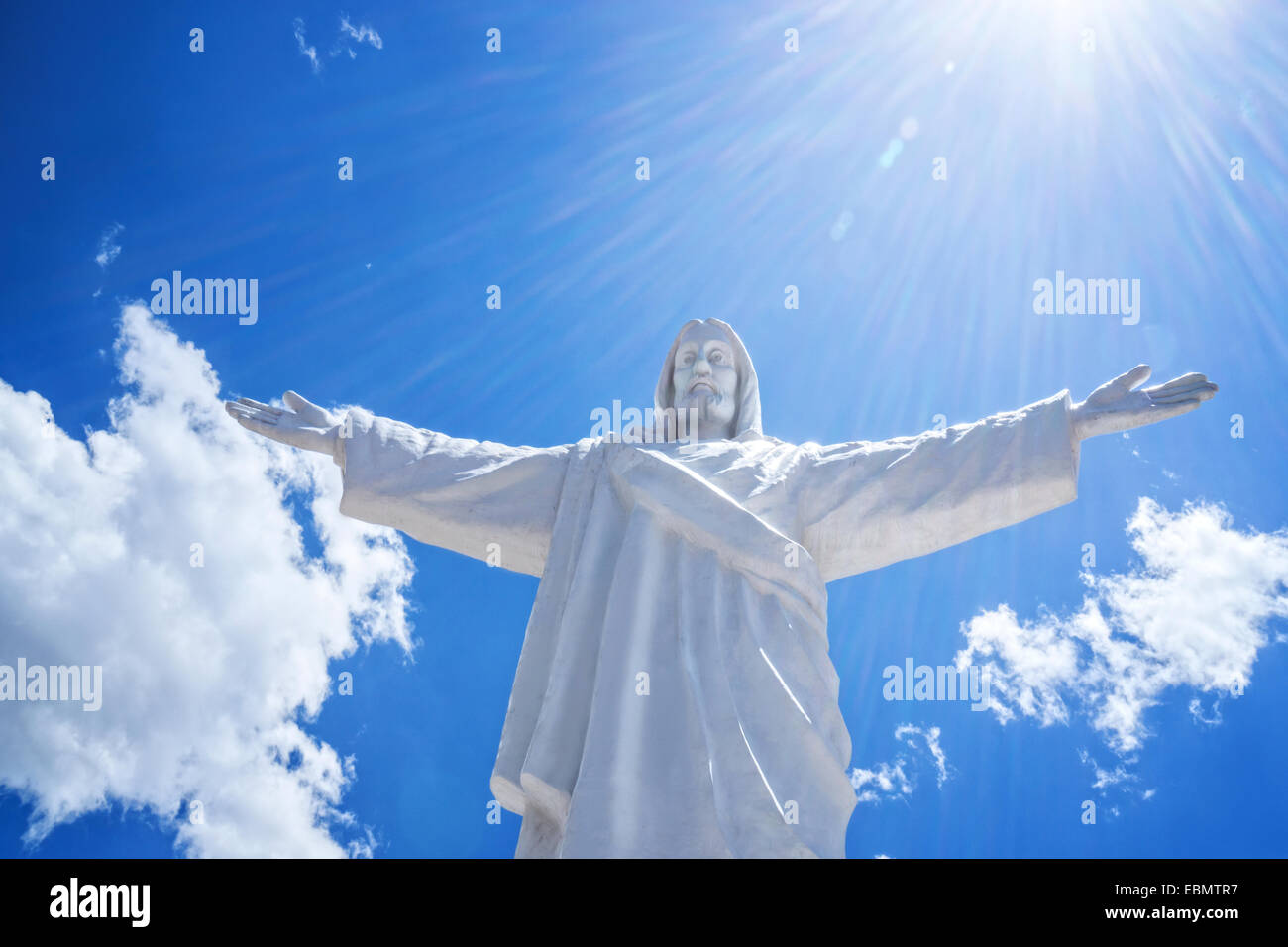 The statue of Christ the redeemer with open arms Stock Photo - Alamy