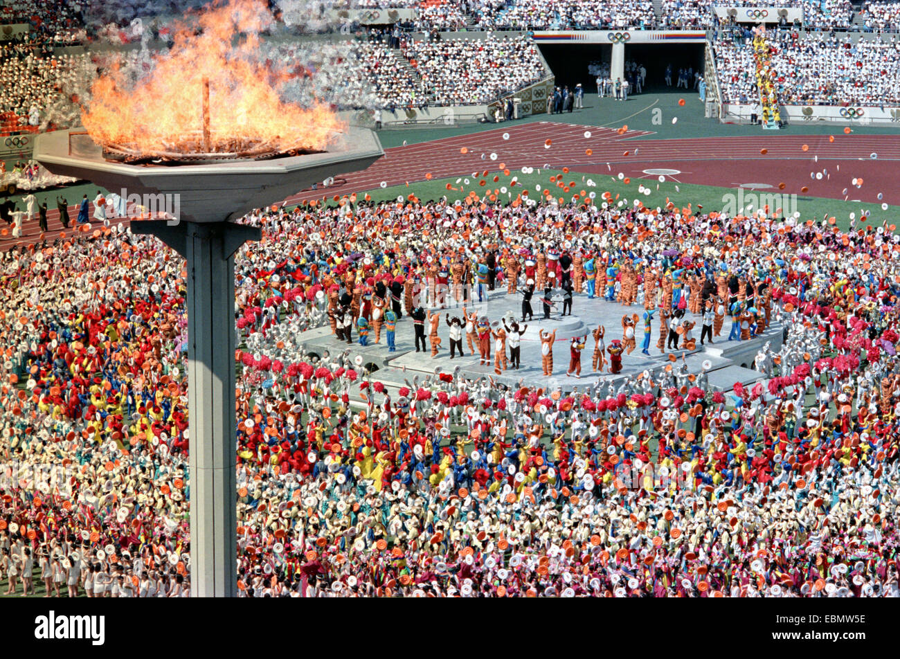 Seoul Summer Olympics opening ceremonies September 17, 1988 in Seoul