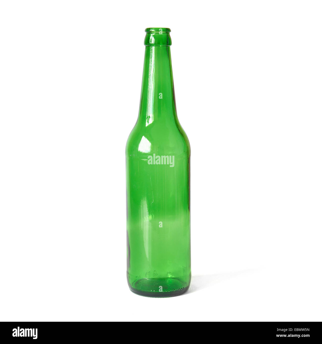 Green bottle isolated on the white background Stock Photo - Alamy
