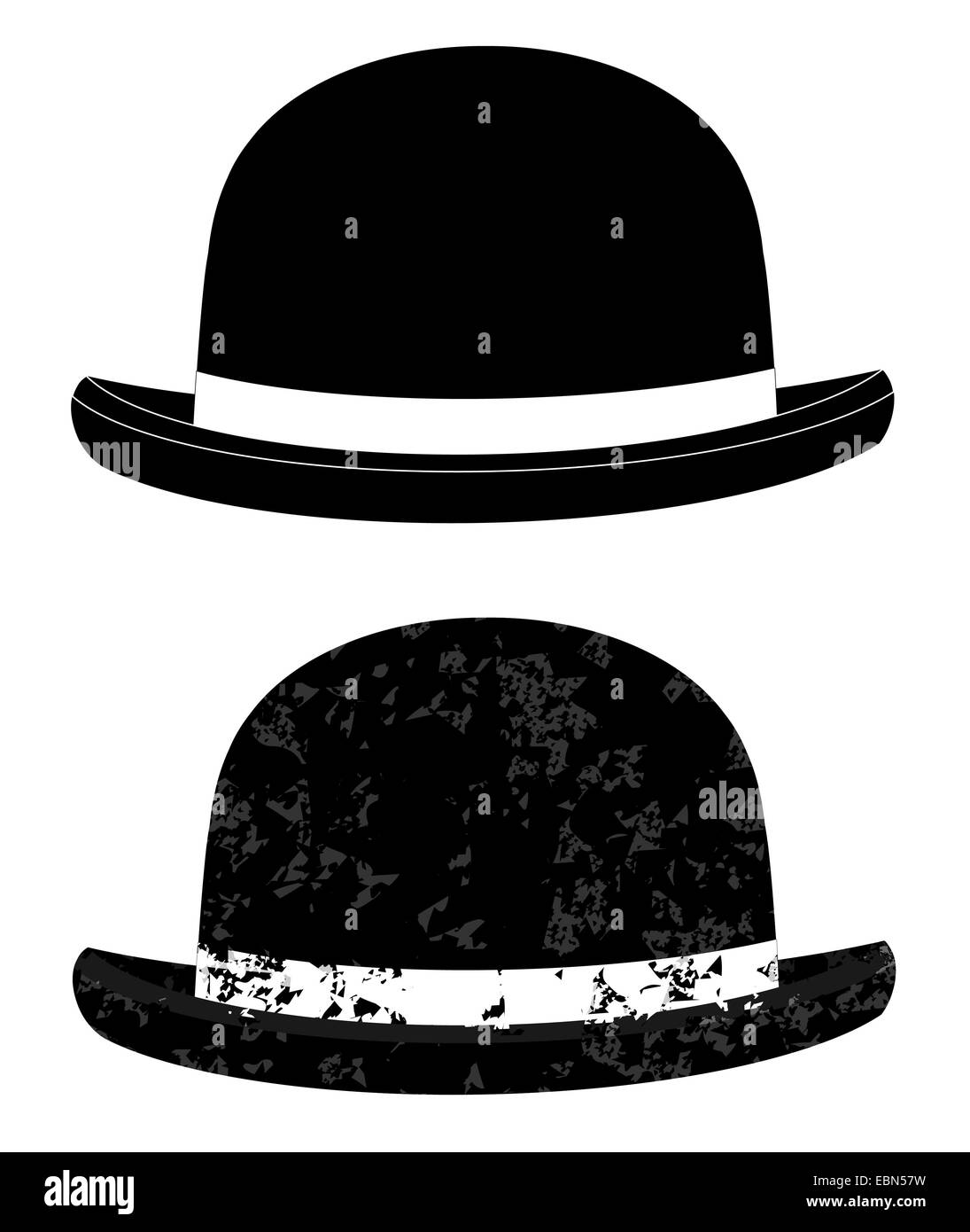 Black Top Hat illustration isolated on white background Stock Photo - Alamy