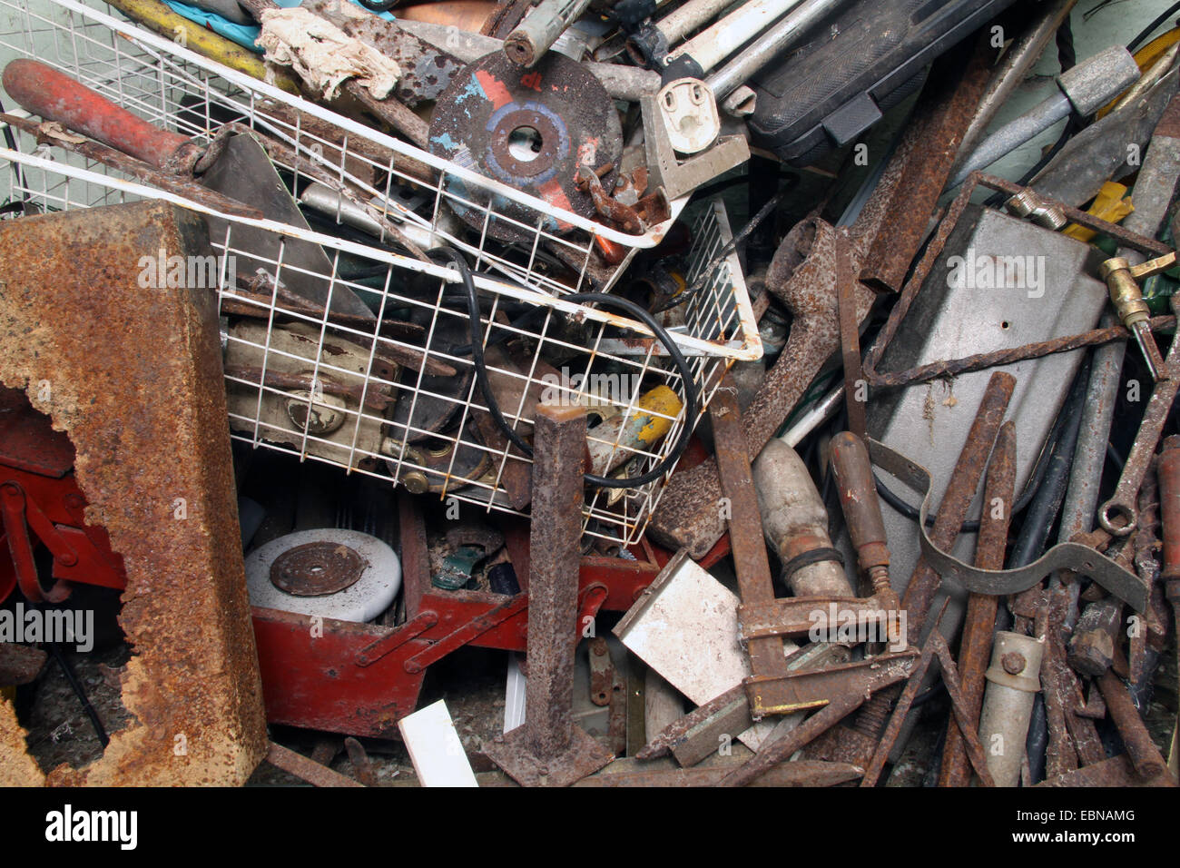 heap of scrap, Germany Stock Photo
