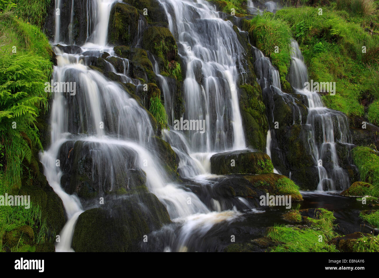 Bride's Veil Waterfall, United Kingdom, Scotland, Isle Of Skye Stock