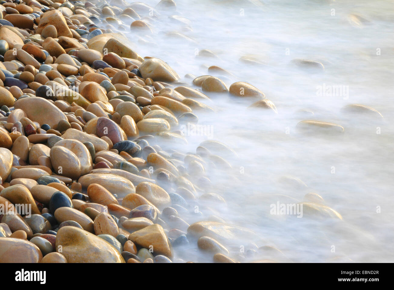 stones on the beach, United Kingdom, England Stock Photo