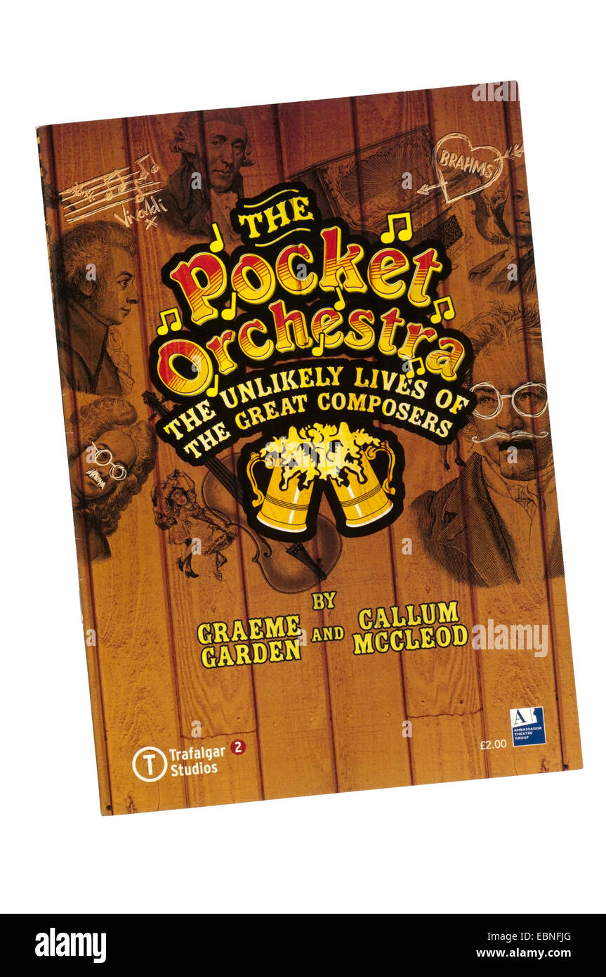 2006 production of The Pocket Orchestra - The Unlikely Lives of the Great Composers by Graeme Garden and Callum McCleod. Stock Photo