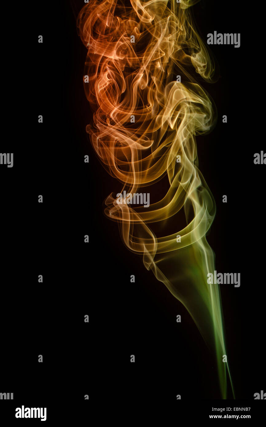 Abstract smoke moves on a black background Stock Photo - Alamy